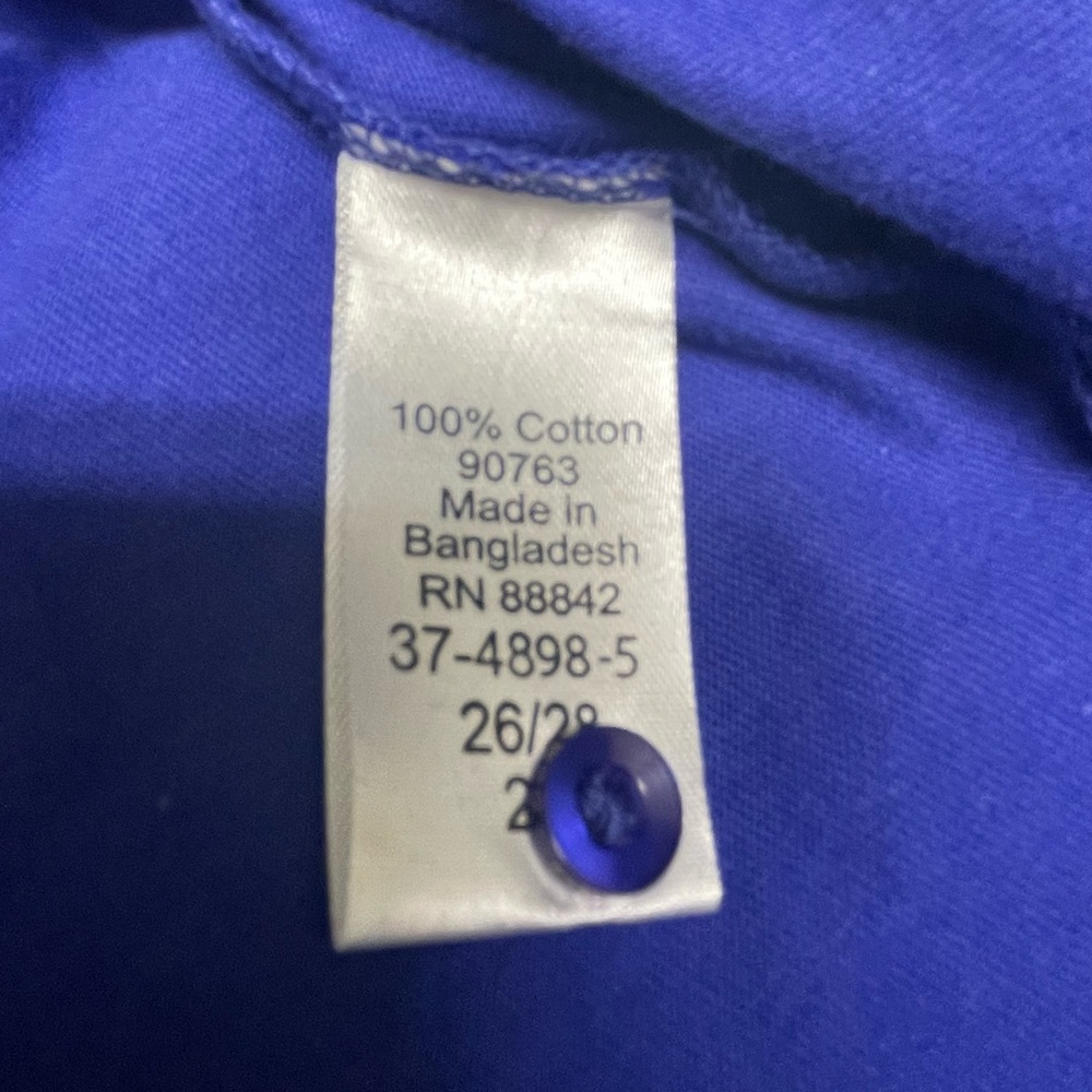Woman Within Royal Blue Polo Shirt - Plus Size - Picture 4 of 8